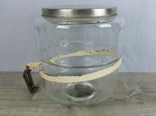 8 " Sugar Jar Dispenser For Hoosier Cabinet W Swivel Mounting Bracket