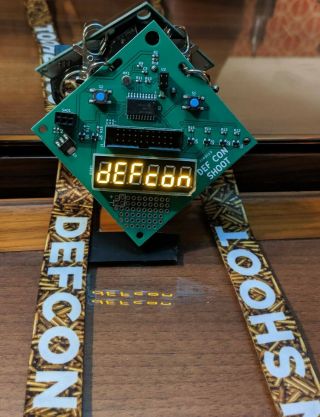 Defcon 27 Shoot Badge With Lanyard,  Shot Timer From Def Con Shoot 27