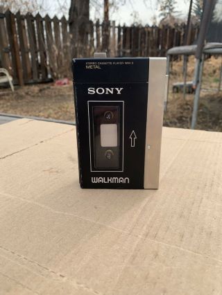 Vintage Sony Walkman Wm - 3 From The Guardians Of The Galaxy Black Metal