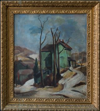 Thomas Hart Benton (1889 - 1975) Kansas/missouri Listed Artist Oil On Masonite