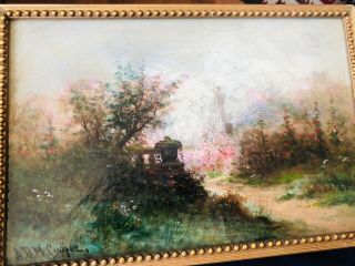 A.  D.  M.  Cooper Early California Impressionist Painting Garden