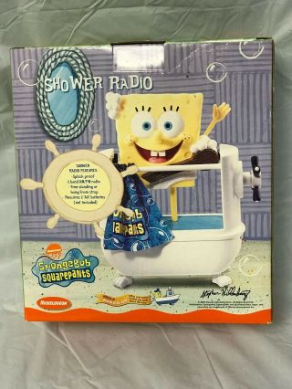 Spongebob Squarepants Splash Proof AM/FM Shower Radio 2