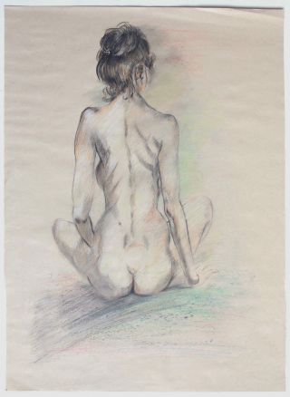 1980s Austrian Artist,  Female Nude,  Large Format