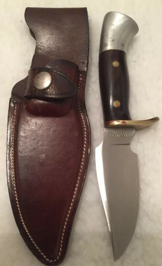 Vintage 1970’s Western/westmark Usa 703 Hunting Survival Bowie Knife W/sheath