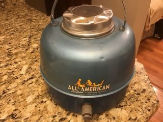 Vintage All American Insulated Hot Or Cold Blue Gallon Thermos