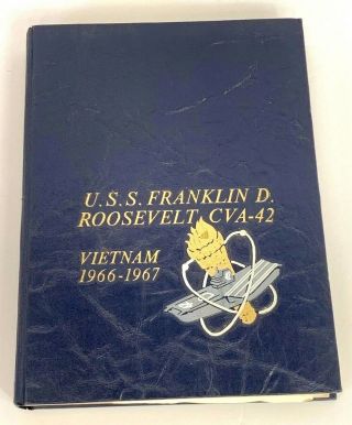1966 - 1967 Uss Franklin D.  Roosevelt Cva - 42 Cruise Book