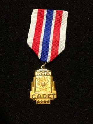 Vintage Roa Cadet Badge Ribbon Gold Medal Little Orphan Annie Airplane Radio