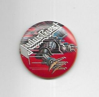 Judas Priest Screaming For Vengeance Button Pin Back Band Concert Collector
