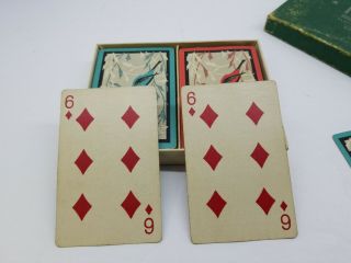 Vintage Finesse Gibson Playing Cards Two Full Decks Box Birds Bridge 2