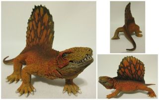 Schleich Dimetrodon Orange Dinosaur Toy Figure 2015 Collect Dino