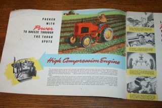 Massey Harris Better Built Tractors Colorful Advertising Full Line Sales Brochur