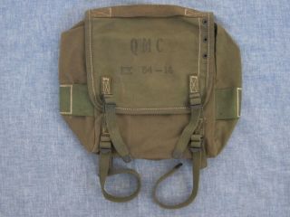 Experimental Us Army Qmc Ex 54 Web Canvas Field Gear Butt Pack Pre M56
