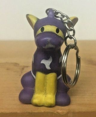 American Heart Association Purple Pup Dog Keychain Key Chain Ring