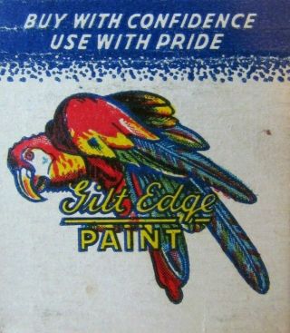 Bird - Parrot: Gilt Edge Paint (st.  Paul,  Minnesota) - G1