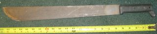 Vintage Ontario Knife U.  S.  Military Vietnam Era Machete - Carbon Steel Blade