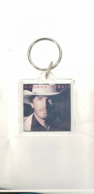 Vintage George Strait Country Music Concert Tour Keychain