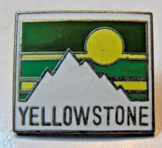Vintage Yellowstone National Park Montana Wyoming Idaho Usa Pin Lapel