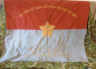 Viet Cong Victory Flag 327th Liberation Force " Quang Tri " 1972