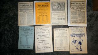 8 Vintage West Ham Away Programs From The 1940s