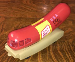 Vintage 1992 Olympics Oscar Mayer Wiener Mobile Savings Bank Car 10” - Old St