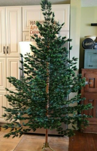 Vintage Evergreen 7 Ft.  Plastic Christmas Tree Aluminum Specialty Manitowoc,  Wi