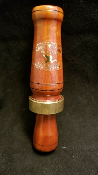 Rich N Tone Duck Call Vintage Pre - Groove Stickered Flying Duck Rnt Rich 