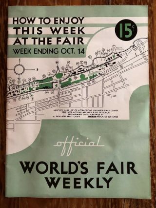 Official World’s Fair Weekly Chicago Week Ending Oct 14,  1933