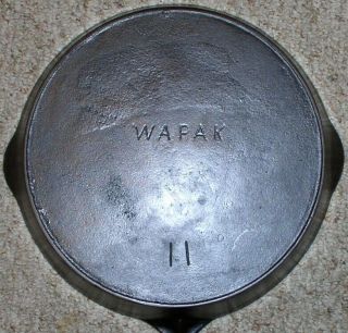 Wapak 11 Cast Iron Skillet Block Logo Circa 1903 - 1910