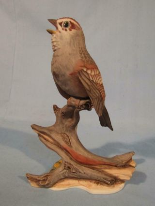 Fine 7.  5 " Vintage Boehm Porcelain Bird Figurine " Tree Sparrow " 468 -