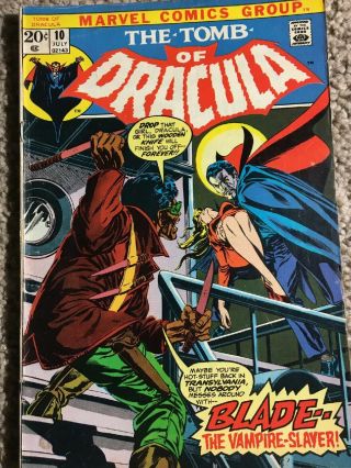 The Tomb Of Dracula 10 First Appearance Of Blade Bronze Age Marvel