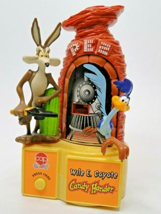 Wile E Coyote Roadrunner Pez Dispenser Hander Looney Tunes 1998 - 2168 (a10)