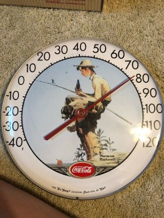 Coca Cola Thermometer Norman Rockwell