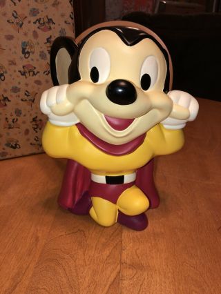 1997 Mighty Mouse Ceramic Cookie Jar By Viacom From Terrytoons