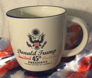 Trump Maga Cup / Mug Eagle Seal 45th President Inauguration W Donald Signature