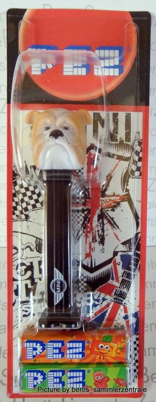 Pez - Bulldog - With Mini Cooper Logo - Limited On Graphic Card