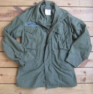 Vintage Alpha Industries Vietnam War Era Military Field Coat X - Small Regular