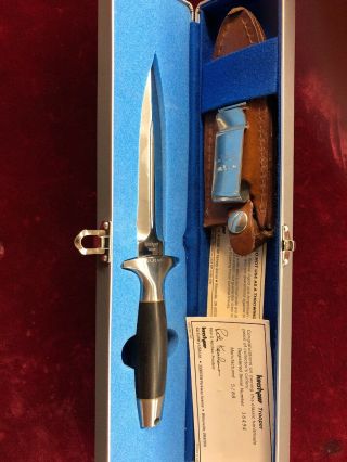Vintage Kershaw Trooper 1007 Boot Dagger Knife Sheath Case