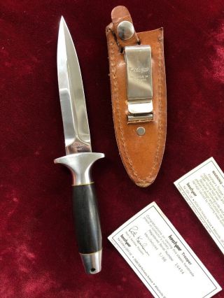 Vintage Kershaw Trooper 1007 Boot Dagger Knife Sheath Case 2