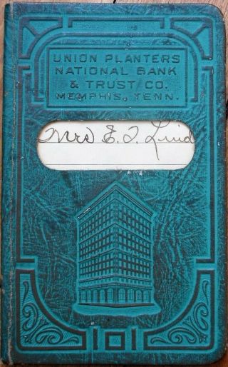 Memphis,  Tn 1936 Union Planters National Bank & Trust Co.  Book - Tennessee Tenn