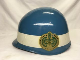 Vintage Vietnam Era U.  S.  Army Military Drill Sergeant Helmet Liner