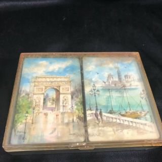 Vintage Hallmark Playing Cards Paris France Arch Of Triumph
