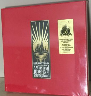 Disney 50th Anniversary A Musical History Of Disneyland Cd Book Vinyl Record