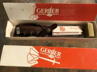 Vintage Gerber Presentation Knife Model 525 S Nib Box W All Papers