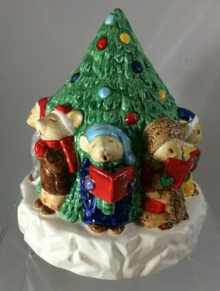 The Wind In The Willows Music Box Christmas Mice Carolers Singers Sigma