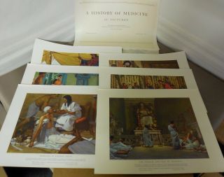 A History Of Medicine In Pictures Parke,  Davis.  Set 1.  W/complete Narrative