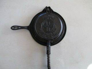 American Griswold Waffle Maker 8 Pat Date Dec 1,  1908 Marked Erie Pa 3 Piece