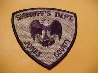 Jones County Mississippi Police Patch Shoulder Size