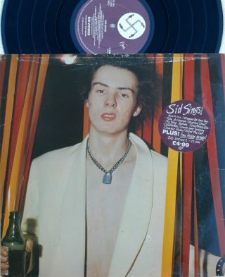 Sid Vicious Sid Sings 1979 W/ Poster Sex Pistols Virgin Uk Import Punk Lp V2144