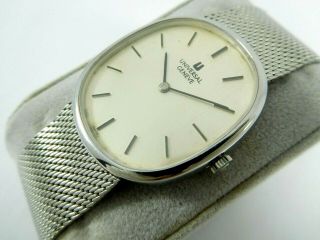 Universal Geneve Silver Dial Ref.  842135 Cal.  1 - 42 Swiss 31.  5mm Vintage Watch