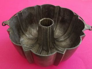 1891 Griswold FRANK W HAY & SONS,  Johnstown PA Cast Iron Cake Mold Bundt Pan 965 3